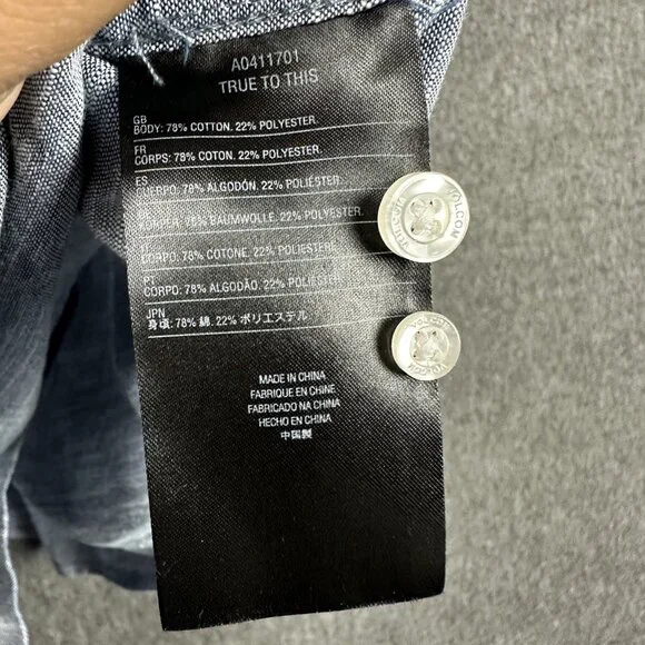 Volcom Shirt Mens Large Modern Fit Short Sleeve Button Up Chest Pocket Casual - Picture 4 of 10